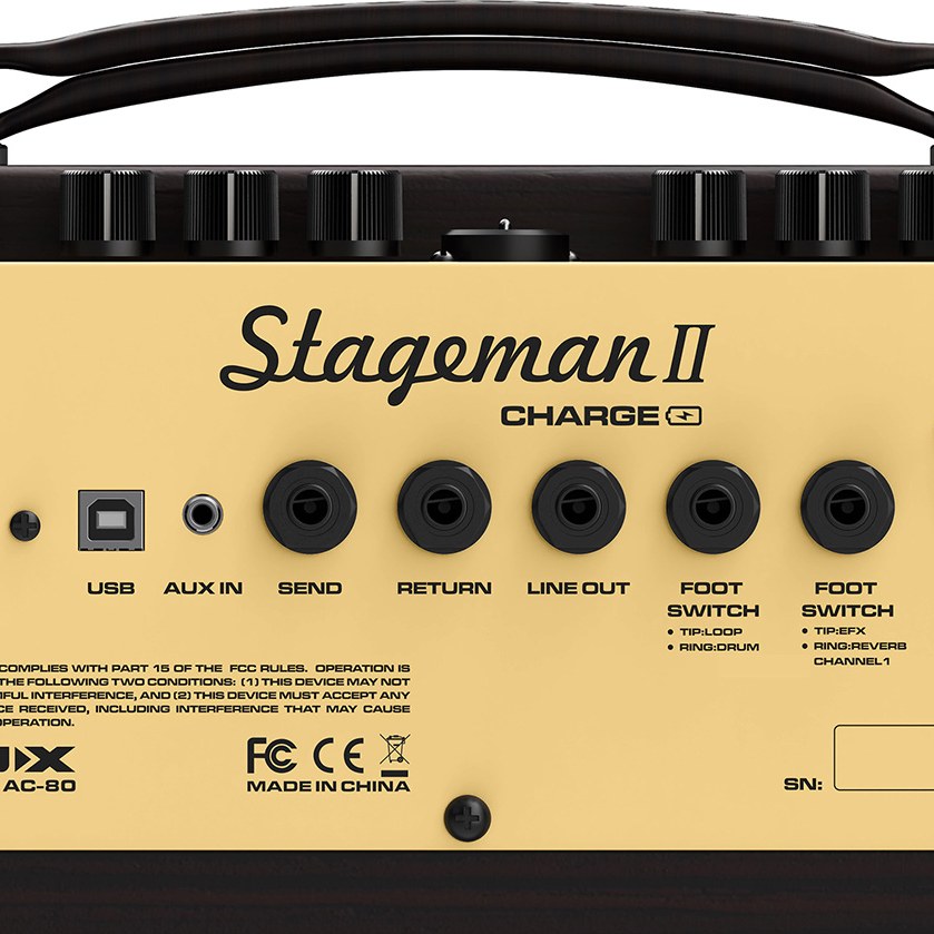 NU-X Stageman II AC-80 Rechargeable Acoustic Amplifier