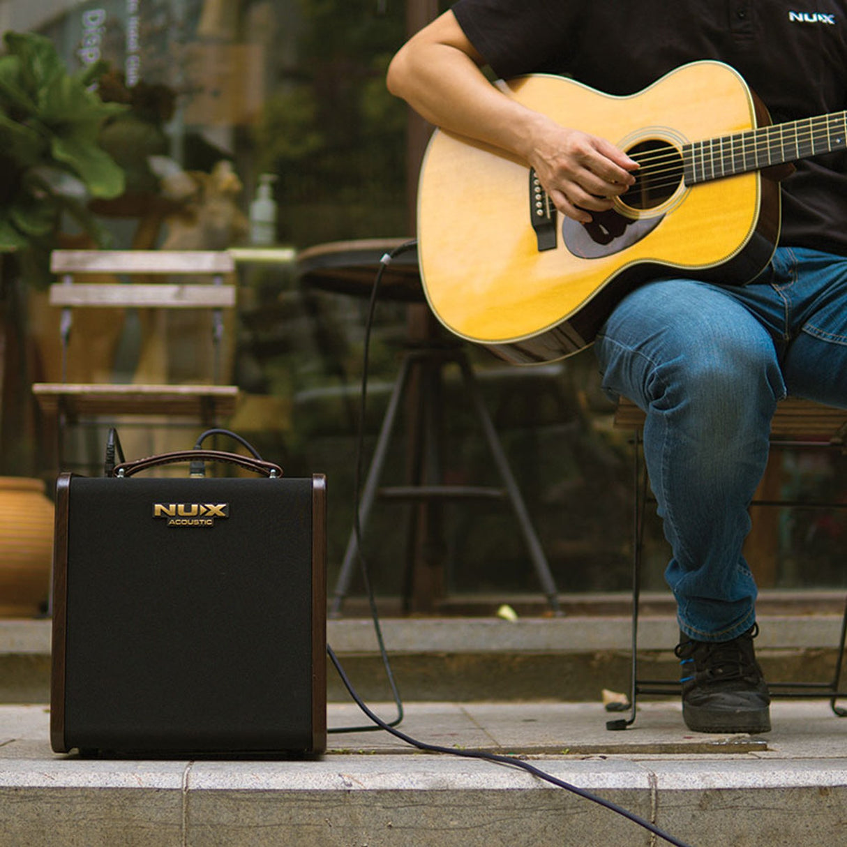 NU-X Stageman II AC-80 Rechargeable Acoustic Amplifier