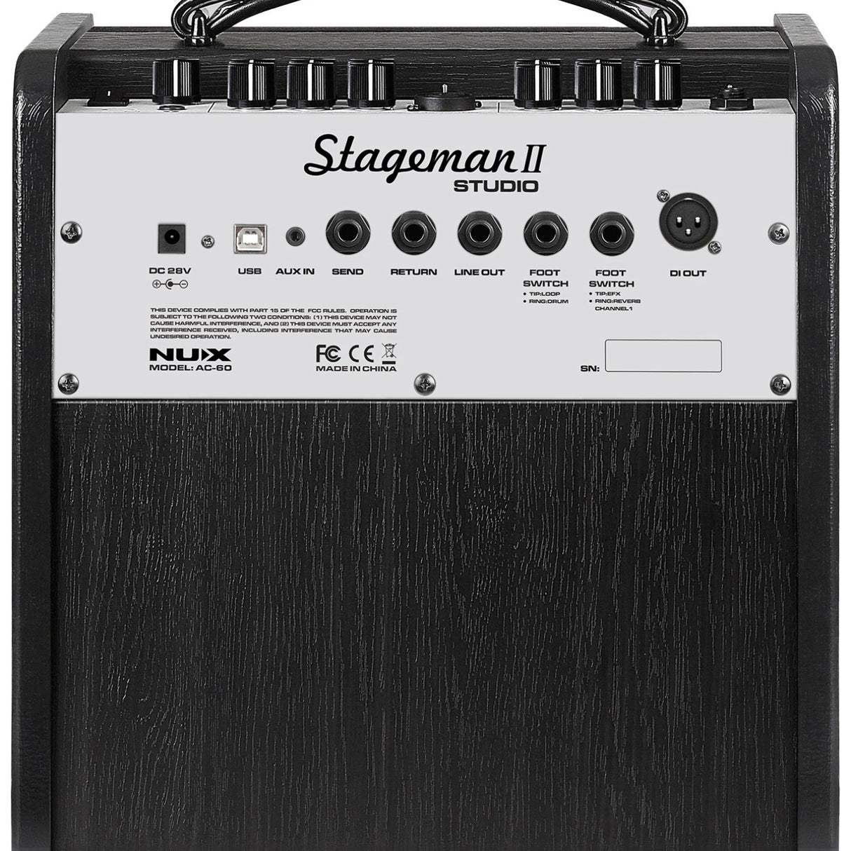 NU-X Stageman II AC-60 Acoustic Guitar & Vocal Amplifier