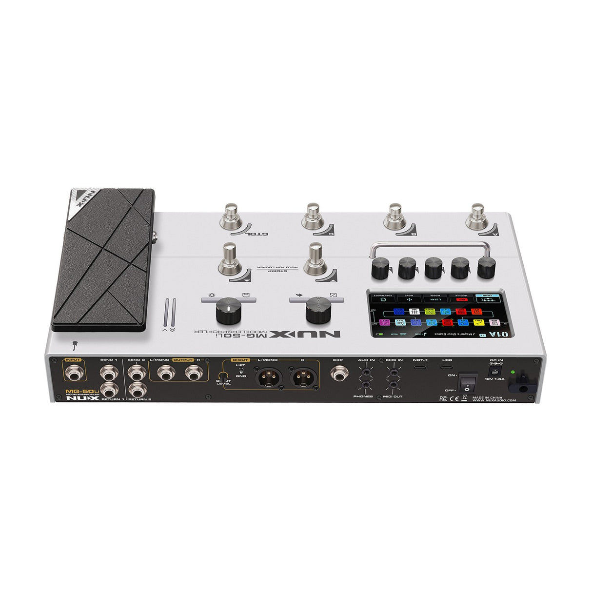 NU-X MG-50li White Guitar Multi-FX Modeller & Profiler