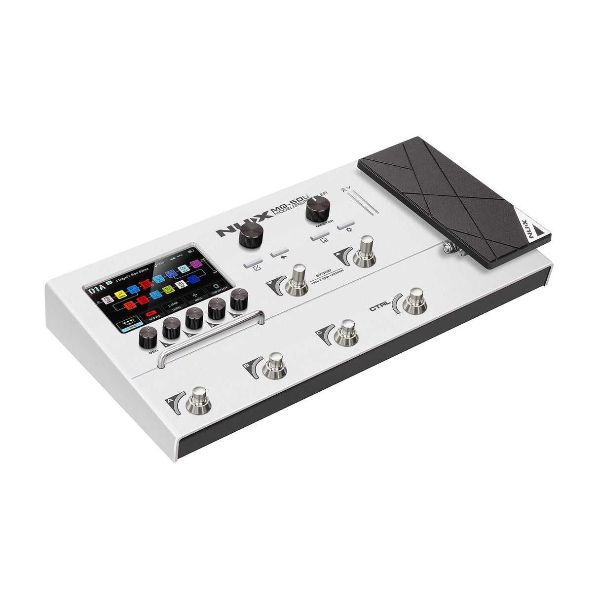 NU-X MG-50li White Guitar Multi-FX Modeller & Profiler