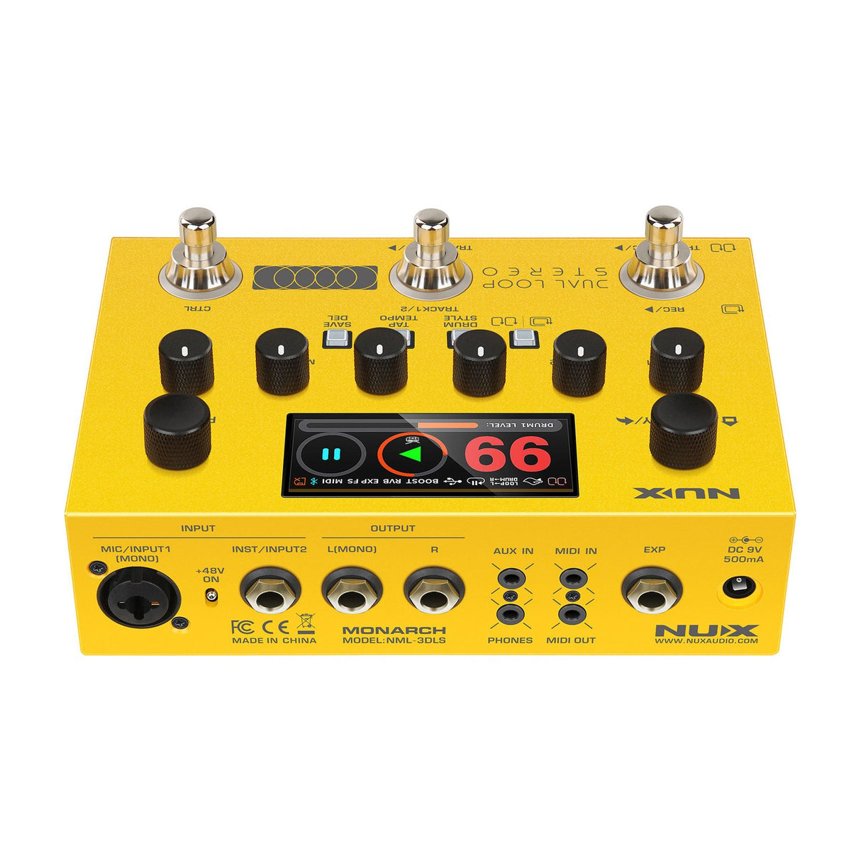 NU-X NML-3DLS Dual Loop Stereo Looper Pedal
