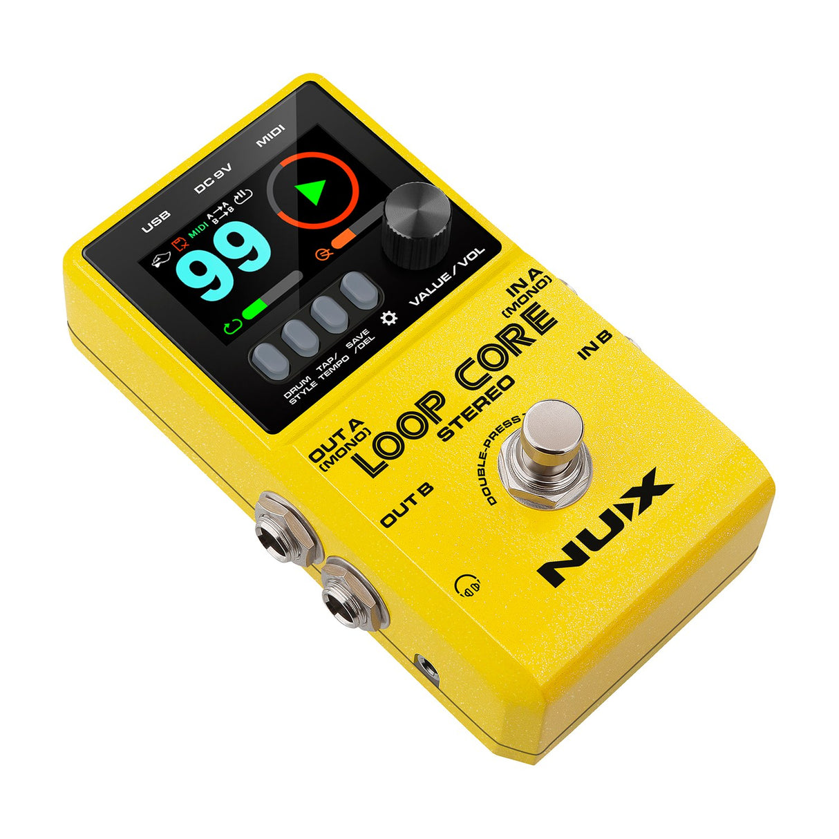 NU-X Loop Core Stereo Looper Pedal with Drum Machine