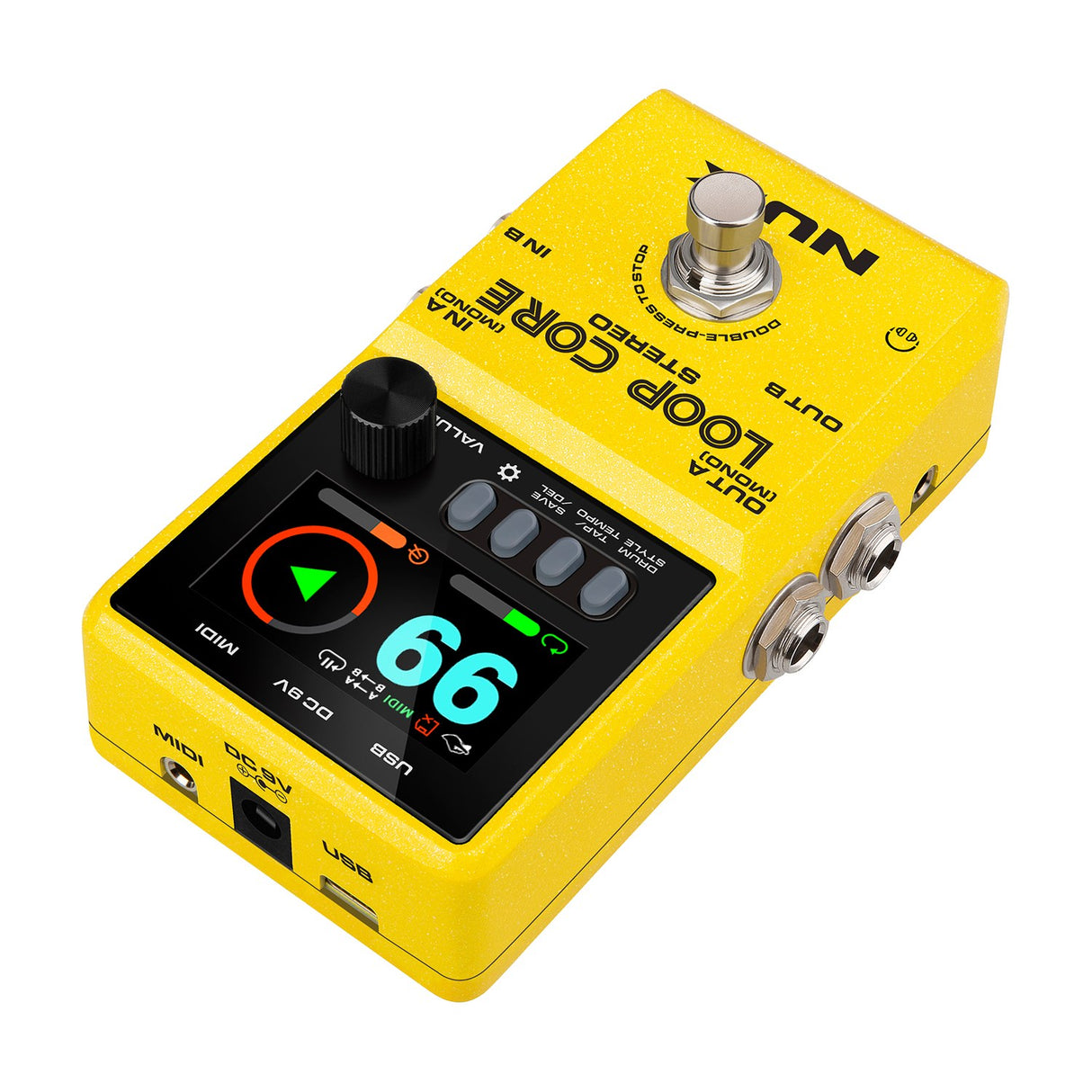 NU-X Loop Core Stereo Looper Pedal with Drum Machine