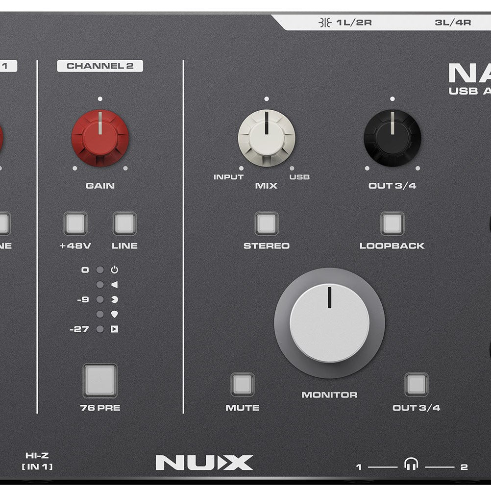 NU-X NAI-24 USB-C Audio Interface with 76-Style Compressors