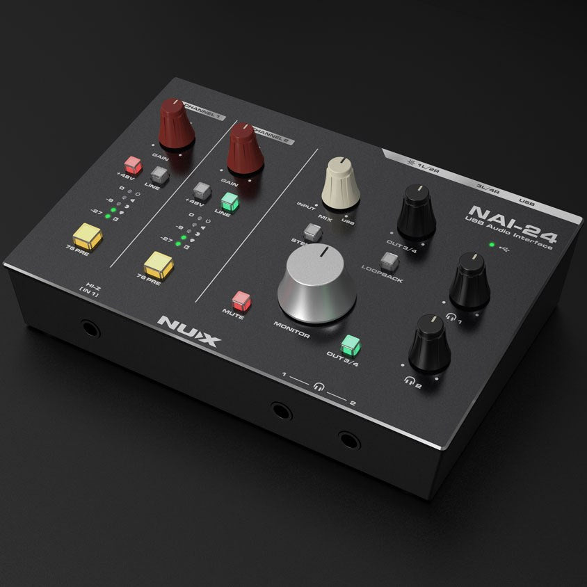 NU-X NAI-24 USB-C Audio Interface with 76-Style Compressors