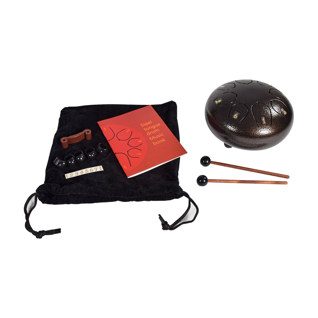 Chord TD6-BZ 6-inch 8-note Steel Tongue Drum, Bronze
