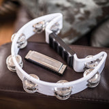 Chord TAMB-SD-WH White D-Shape Tambourine