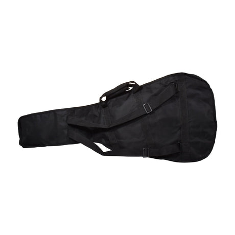 Chord GB-CU1 lightweight classical guitar gig bag in black water-resistant nylon, shown from the back with padded backpack straps and carry handle.