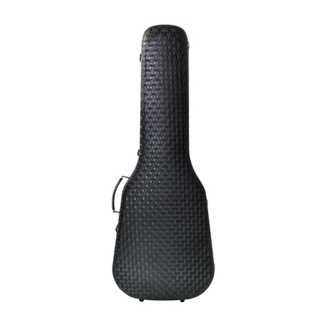 Chord EPP Moulded Electric Guitar Case in black textured finish with side handle and metal clasps, shown against a plain white background.