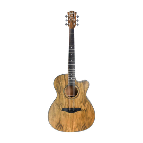 Chord N6DH Native Dahoma electro-acoustic guitar with Grand Auditorium body, Venetian cutaway, rosewood fingerboard and chrome tuners on a white background.