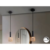 Sincro LED Pendant Light 5W 3000K - Matte Black/Rose Gold