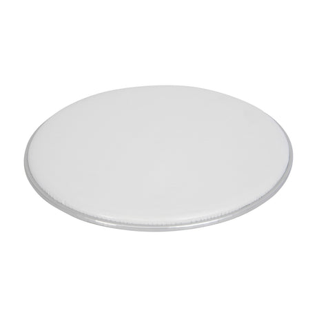 Chord DHW-16 16-inch white coated drum head with clear plastic hoop, shown on a plain white background.