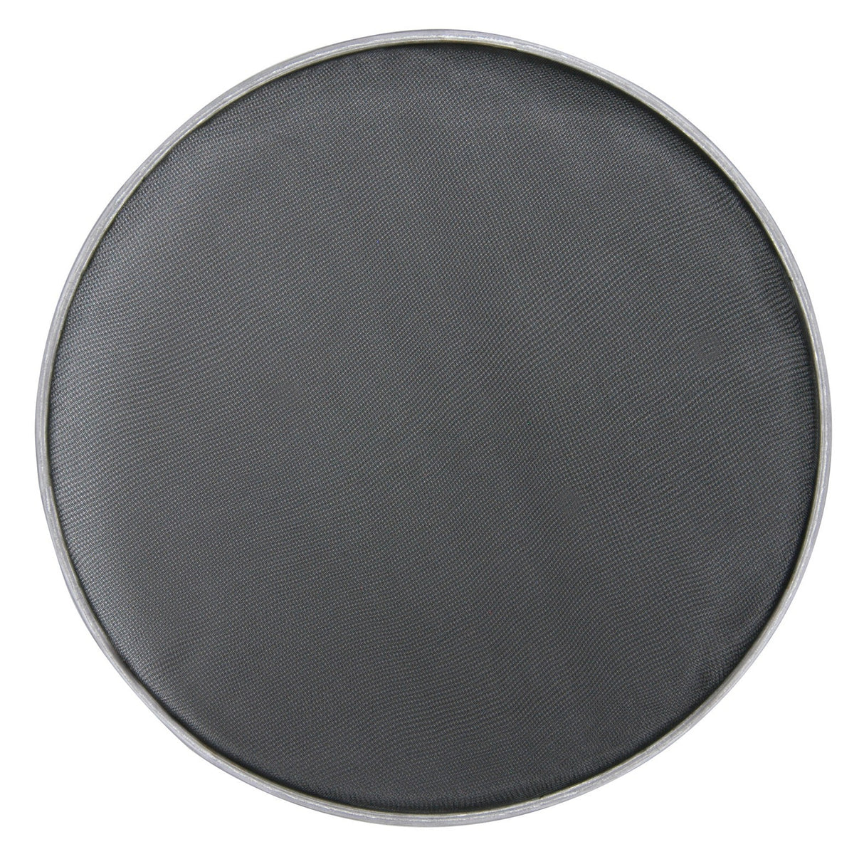 The Chord Drum Head - Mesh - 13 Inch features a round nylon mesh with a fine grid pattern and is framed by a thin metal rim, allowing air or liquid to pass while filtering out larger particles. The drum head is viewed from above against a plain background.