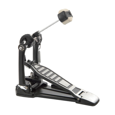 Chord KP11 kick drum pedal with cast black frame, dual chain drive, quad felt beater and steel footboard, shown on a plain white background.