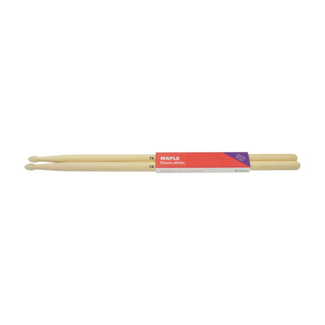 Chord M7AN Maple 7AN drum sticks shown as a matched pair with nylon tips and red branded packaging label on a white background.