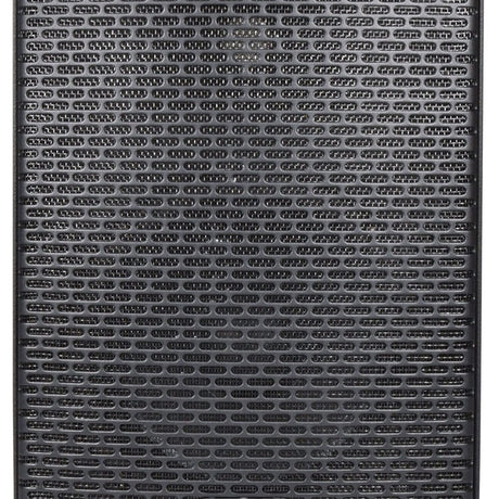 Close-up of the Citronic CAB-6 passive PA speaker cabinet by AVSL, showing the black perforated metal grille over the front-facing drivers.