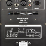 Citronic CAB-10L Active PA Speaker with BT Link, 220W