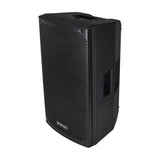 Citronic CAB-10 passive PA speaker cabinet in black moulded polypropylene with mesh grille, side carry handle and top pole mount socket.