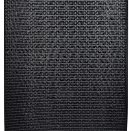 Close-up of the Citronic CAB-15 350W passive PA speaker cabinet by AVSL, showing the black metal grille front of the polypropylene enclosure.