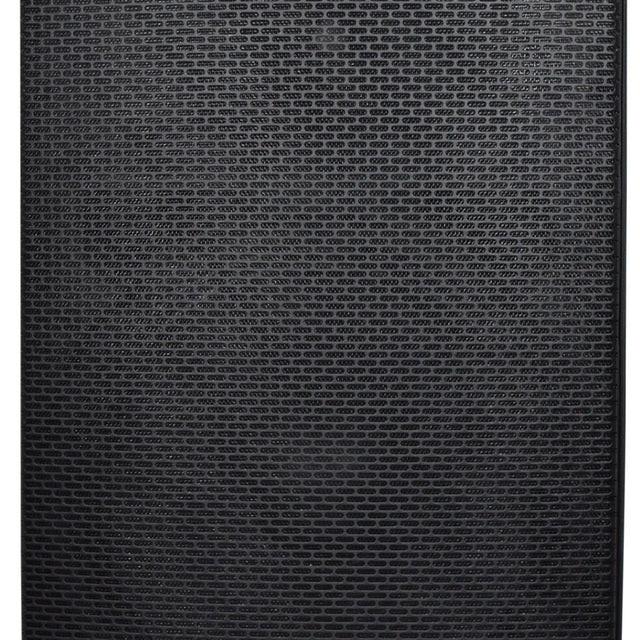Close-up of the Citronic CAB-15 350W passive PA speaker cabinet by AVSL, showing the black metal grille front of the polypropylene enclosure.