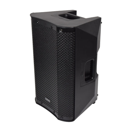 Citronic CASA-8 passive 8" PA speaker cabinet in matte black moulded enclosure with mesh grille, side handle and top carry handle, on a white background.