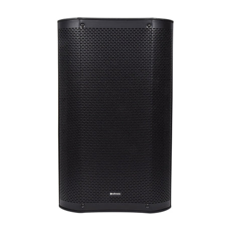 Citronic CASA-12A 12" active PA speaker in black moulded cabinet with full-length mesh grille, shown front-on against a plain white background.