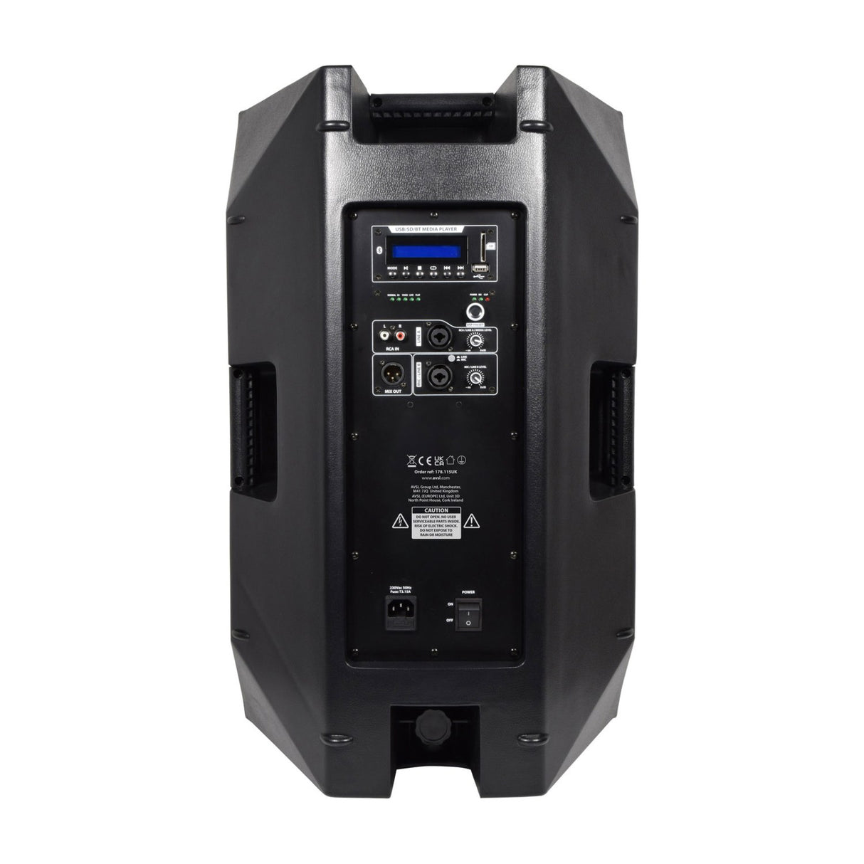 Citronic CASA-15A 15" 350W Active PA Speaker with DSP