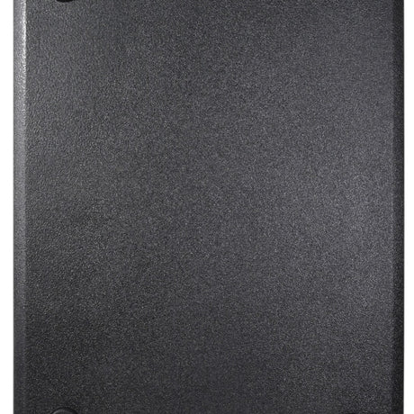 Close-up of the Citronic CASA-210BA active subwoofer's textured black polyurea cabinet finish by AVSL.