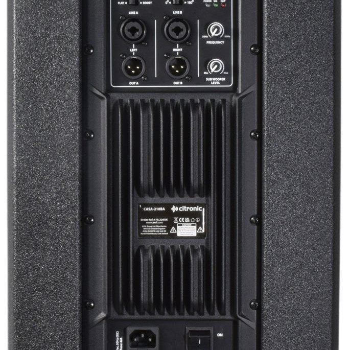 Citronic CASA-210BA Dual 10" 600W Active Subwoofer