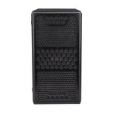 Citronic CASA-28BA active subwoofer front view showing hexagonal mesh grille over dual 8" woofers in a matte black cabinet on a white background.