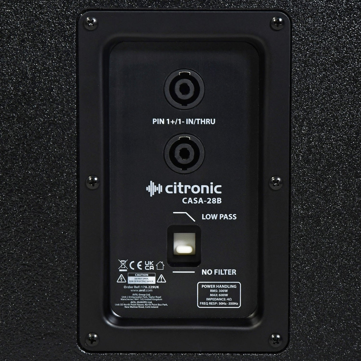 Citronic CASA-28B Passive Dual 8" Subwoofer Cabinet