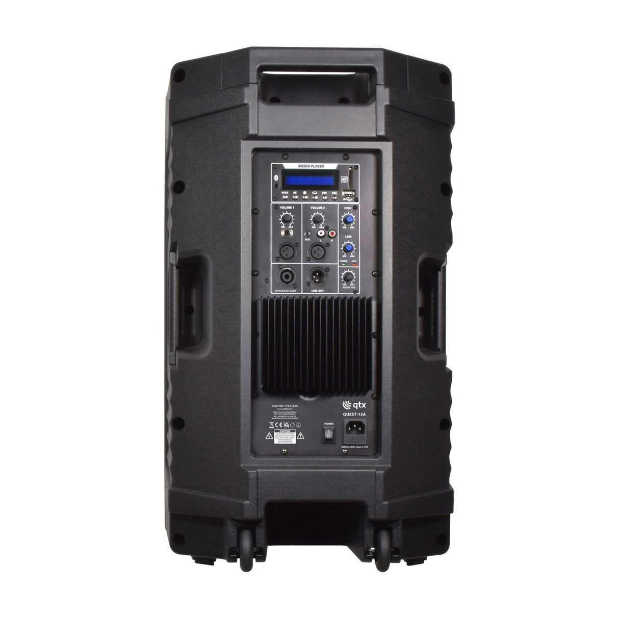 QTX QUEST-15A Active PA Speaker with Bluetooth 880W
