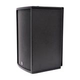 Citronic CS-810B passive installation speaker in matt black with steel mesh grille and mounted U-bracket, shown against a plain white background.