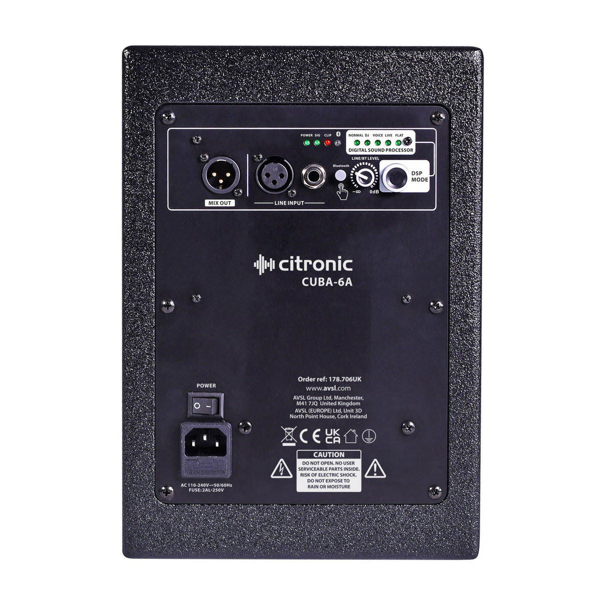 Citronic CUBA-6A Active Full-Range PA Cabinet 100W