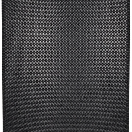 Close-up of the powder-coated steel honeycomb grille on the Citronic CUBA-15A active PA speaker by AVSL.