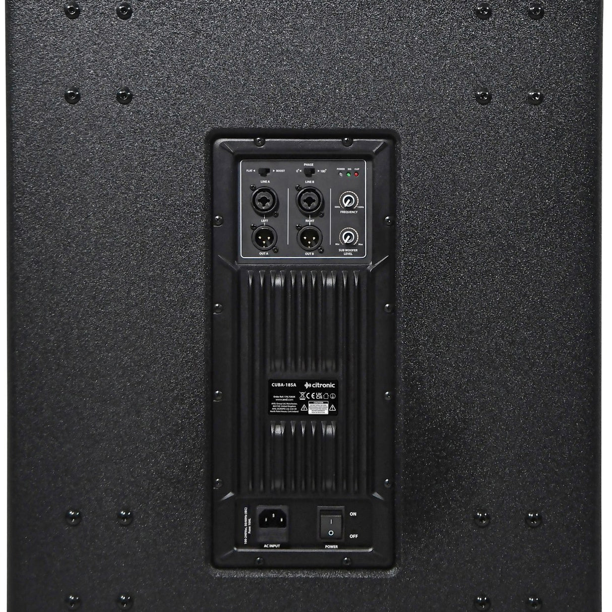 Citronic CUBA-18SA Active Subwoofer Cabinet 1200W