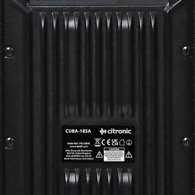 Citronic CUBA-18SA Active Subwoofer Cabinet 1200W