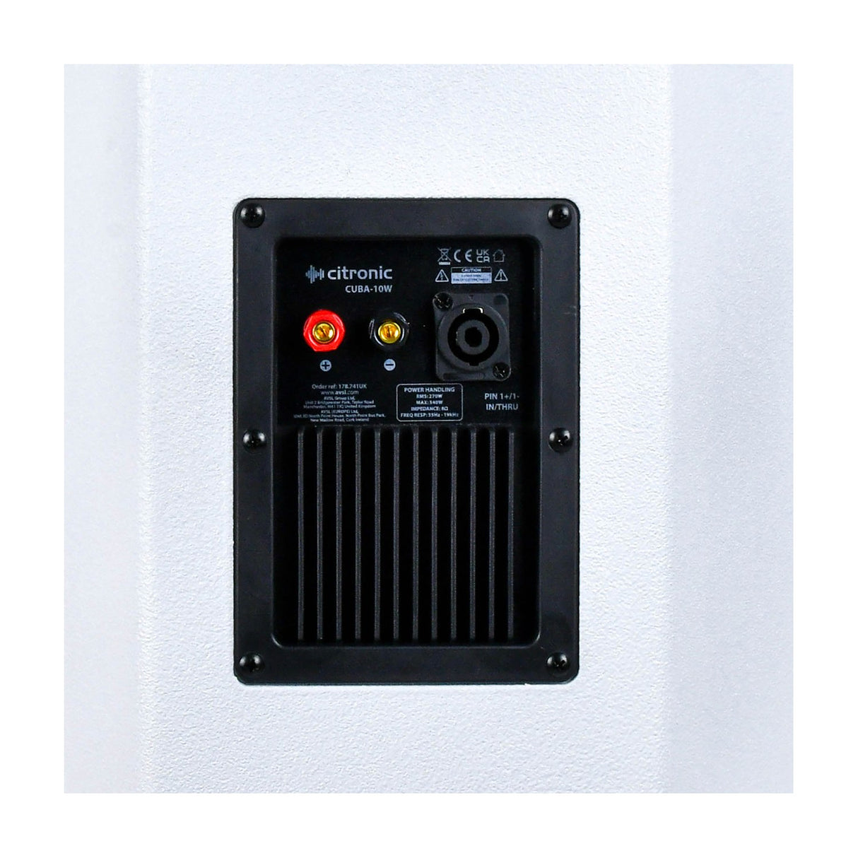 Citronic CUBA-10W Passive Full-Range PA Speaker Cabinet
