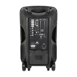 QTX Busker-12 Portable PA with VHF Mics & Media Player