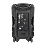 QTX Busker-15 Portable PA with VHF Mics & Media Player