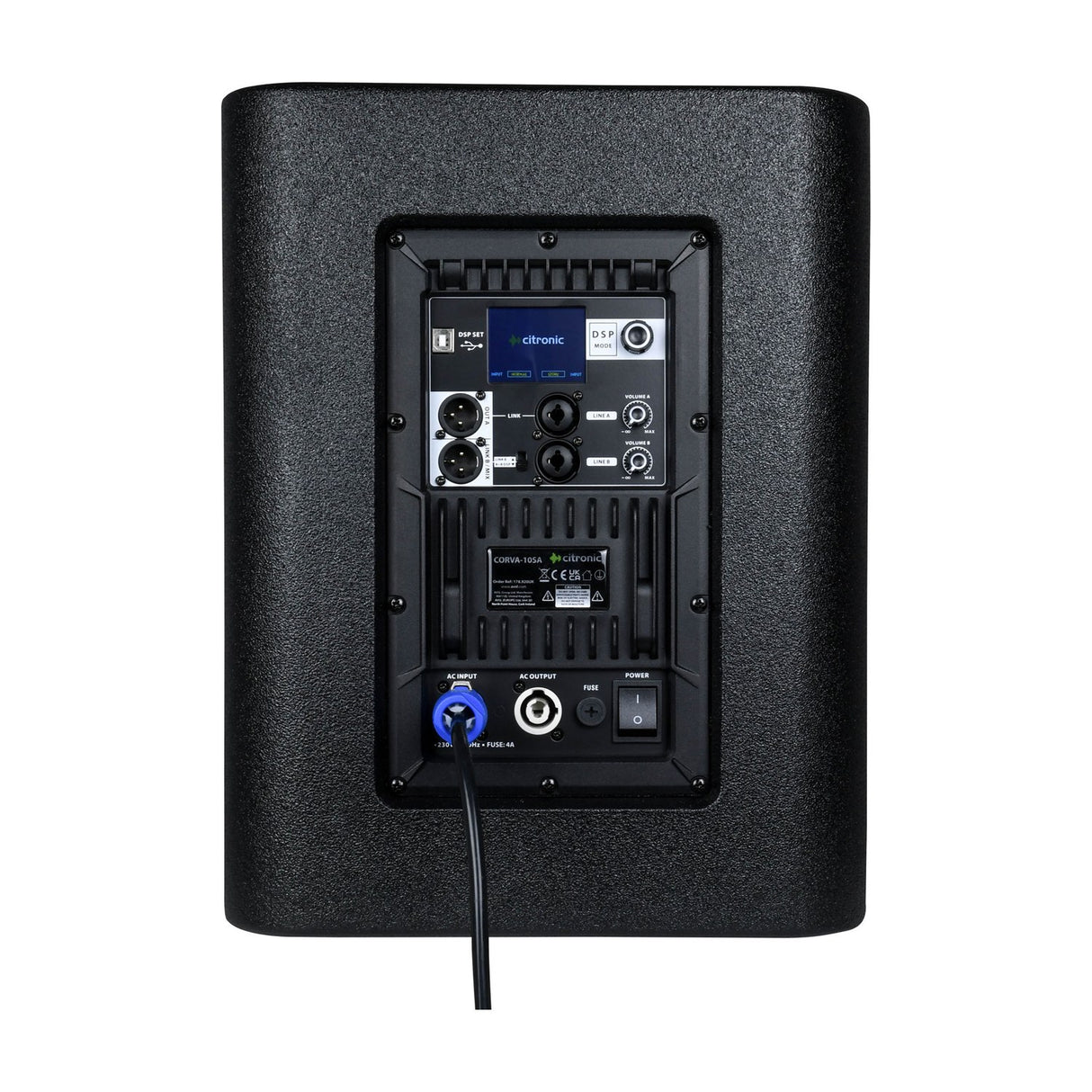Citronic CORVA-10SA 450W Active Ported Subwoofer Cabinet