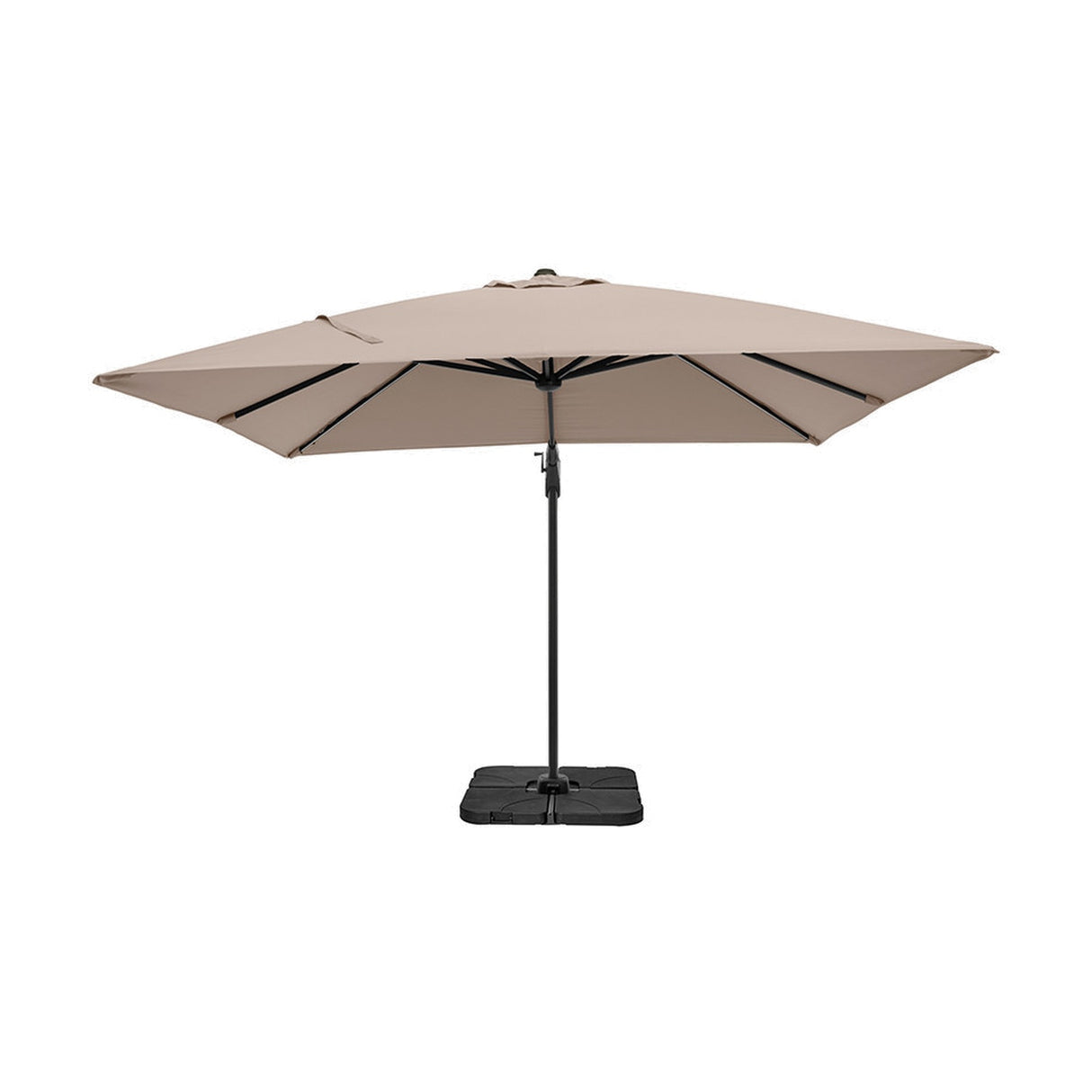 Glow Challenger T2 Taupe Cantilever Parasol - 3m