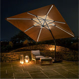 Glow Challenger T2 Taupe Cantilever Parasol - 3m