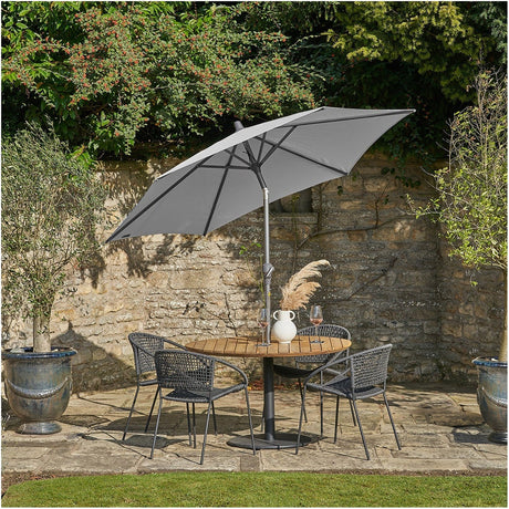 Riva Luna Grey Parasol - 2.5m