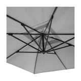 Icon Premium T1 4mx3m Rectangular Manhattan Grey Parasol - 4m