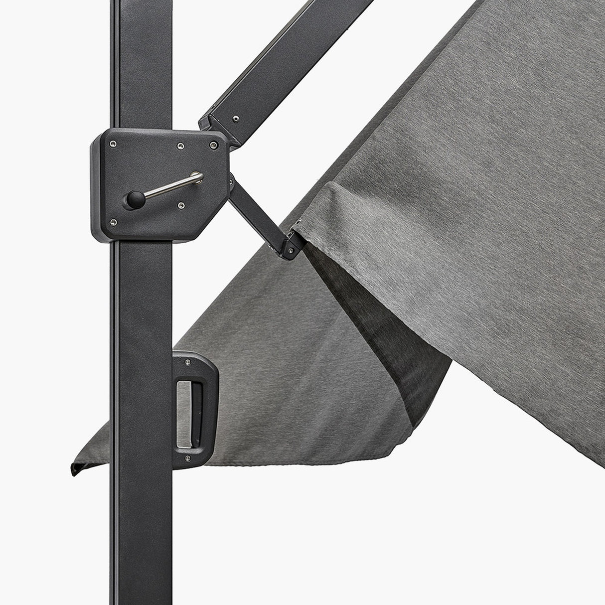 Icon Premium T1 4mx3m Rectangular Manhattan Grey Parasol - 4m