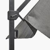 Icon Premium T1 4mx3m Rectangular Manhattan Grey Parasol - 4m