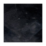 Modena polished black granite parasol base, close-up of the dark surface with four visible pole mounting holes arranged in a square pattern.