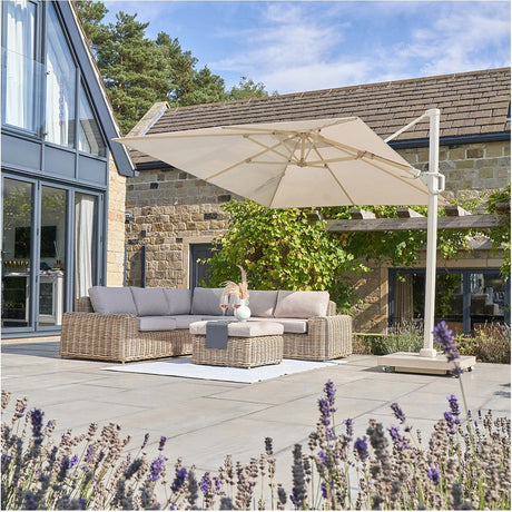 Challenger T2 Sandstone / Champagne Cantilever Parasol - 3m